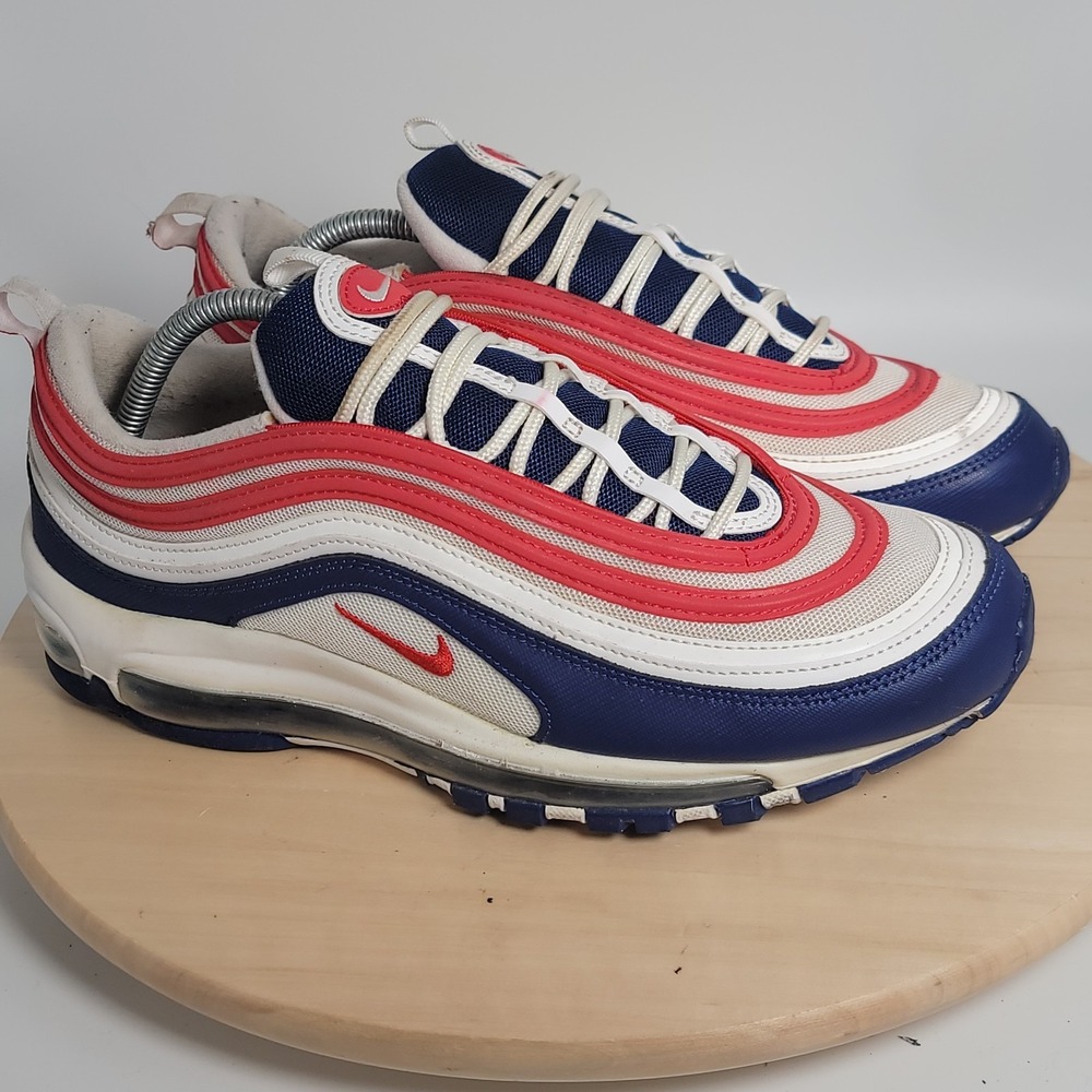 Nike Air Max 97 USA White University Red Blue Olympic CW5584-100 Men Size 10